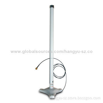 2.4GHz Fiberglass Omni Antenna with Frequency Range of 2,400 to 2,483MHz and 15dBi gain